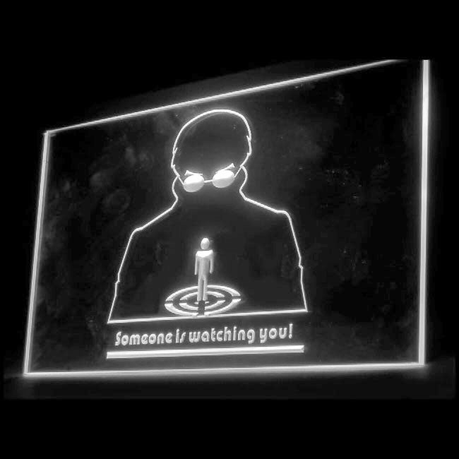 120099 Someone Watching You Warning Stealing Home Decor Open Display illuminated Night Light Neon Sign 16 Color By Remote