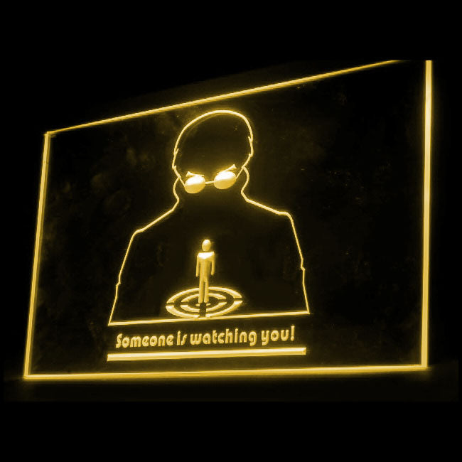 120099 Someone Watching You Warning Stealing Home Decor Open Display illuminated Night Light Neon Sign 16 Color By Remote