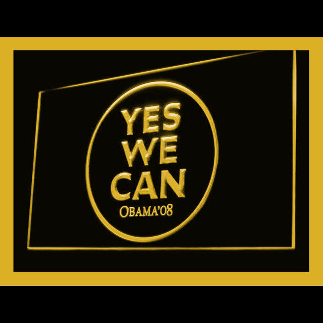 120142 Yes! We Can Home Decor Gym Room Home Decor Open Display illuminated Night Light Neon Sign 16 Color By Remote