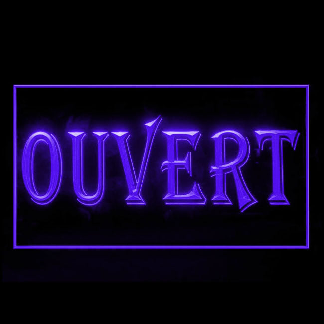 120155 Ouvert French Open Restaurant Shop Cafe Home Decor Open Display illuminated Night Light Neon Sign 16 Color By Remote