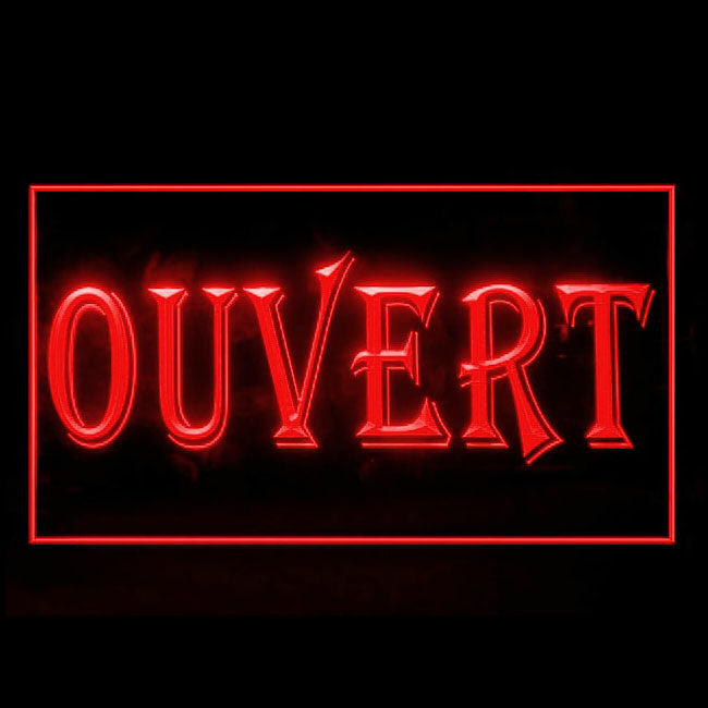 120155 Ouvert French Open Restaurant Shop Cafe Home Decor Open Display illuminated Night Light Neon Sign 16 Color By Remote