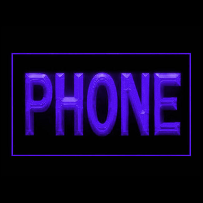 120179 Phone Home Decor Open Display illuminated Night Light Neon Sign 16 Color By Remote