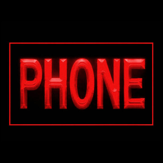 120179 Phone Home Decor Open Display illuminated Night Light Neon Sign 16 Color By Remote
