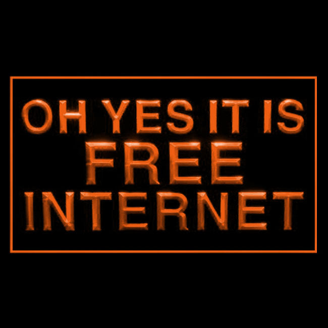 120189 It is Free Internet Cafe Store Home Decor Open Display illuminated Night Light Neon Sign 16 Color By Remote