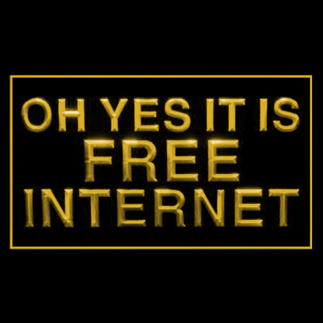 120189 It is Free Internet Cafe Store Home Decor Open Display illuminated Night Light Neon Sign 16 Color By Remote