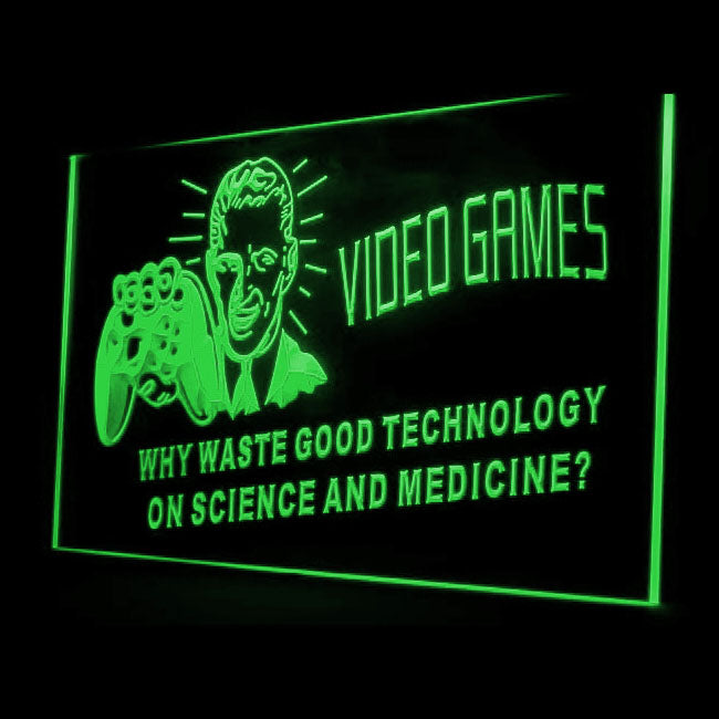 130002 Video Games Gamer Tag Home Decor Open Display illuminated Night Light Neon Sign 16 Color By Remote