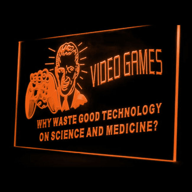 130002 Video Games Gamer Tag Home Decor Open Display illuminated Night Light Neon Sign 16 Color By Remote