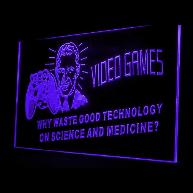130002 Video Games Gamer Tag Home Decor Open Display illuminated Night Light Neon Sign 16 Color By Remote