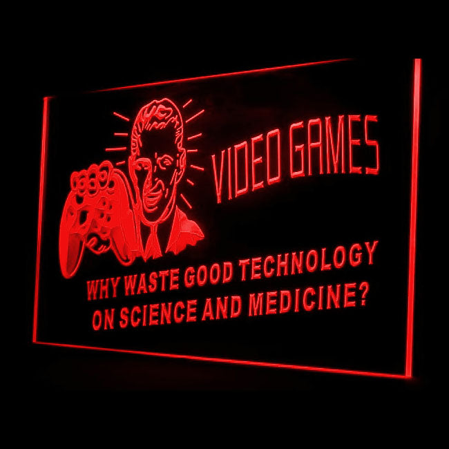 130002 Video Games Gamer Tag Home Decor Open Display illuminated Night Light Neon Sign 16 Color By Remote