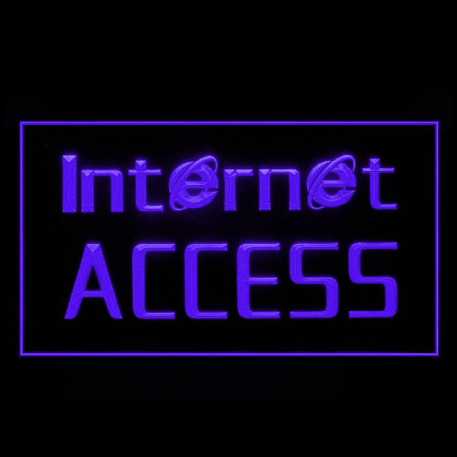 130006 OPEN Internet Access Bar Home Decor Open Display illuminated Night Light Neon Sign 16 Color By Remote