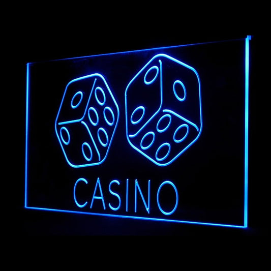 130012 Casino Game Room Home Decor Open Display illuminated Night Light Neon Sign 16 Color By Remote