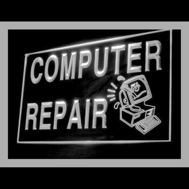 130025 Computer Repair Shop Store Center Home Decor Open Display illuminated Night Light Neon Sign 16 Color By Remote