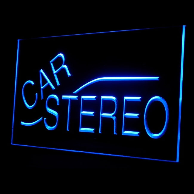 140013 Car Stereo Audio Sound Auto Shop Open Home Decor Open Display illuminated Night Light Neon Sign 16 Color By Remote