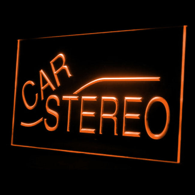 140013 Car Stereo Audio Sound Auto Shop Open Home Decor Open Display illuminated Night Light Neon Sign 16 Color By Remote