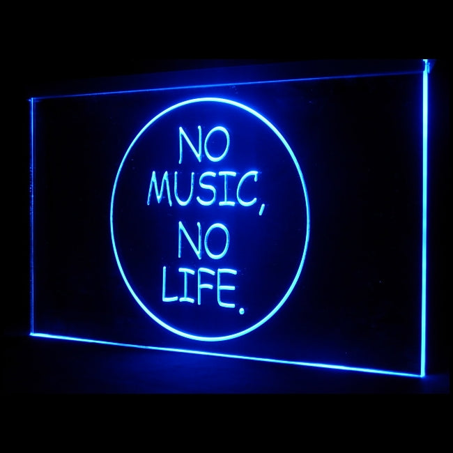 140019 No Music No Life Roll Rock Shop Store Open Home Decor Open Display illuminated Night Light Neon Sign 16 Color By Remote