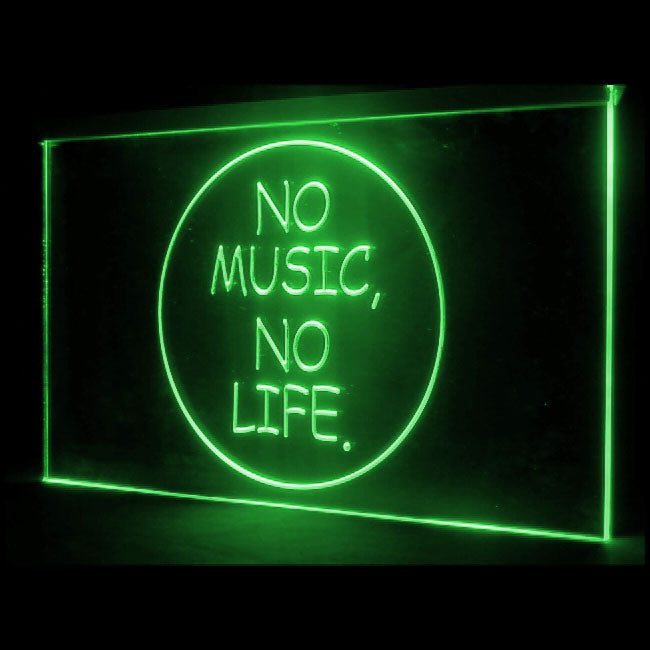 140019 No Music No Life Roll Rock Shop Store Open Home Decor Open Display illuminated Night Light Neon Sign 16 Color By Remote