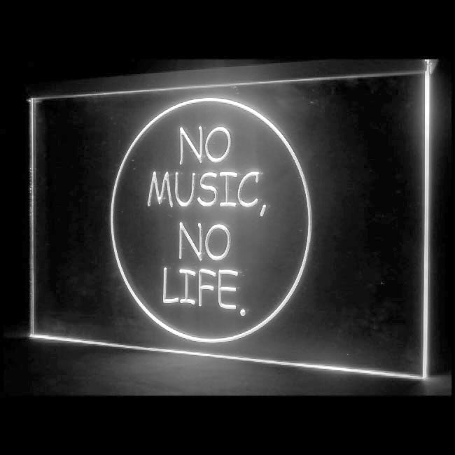 140019 No Music No Life Roll Rock Shop Store Open Home Decor Open Display illuminated Night Light Neon Sign 16 Color By Remote
