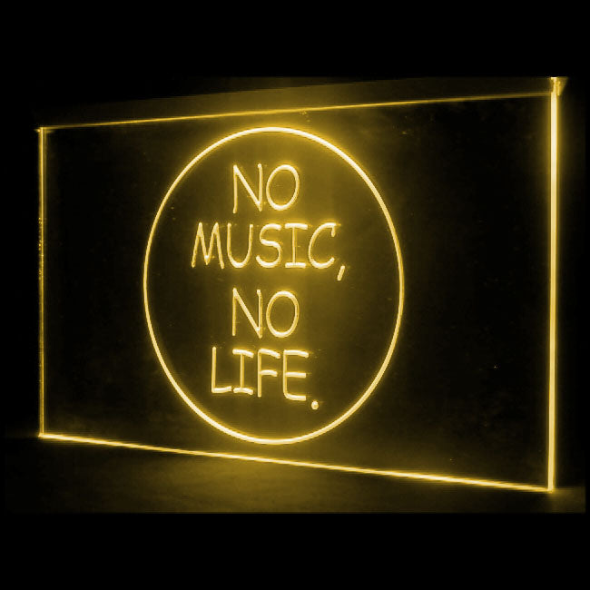 140019 No Music No Life Roll Rock Shop Store Open Home Decor Open Display illuminated Night Light Neon Sign 16 Color By Remote