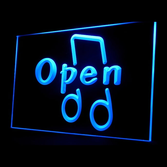 140021 OPEN Music Lesson Room Shop Open Home Decor Open Display illuminated Night Light Neon Sign 16 Color By Remote