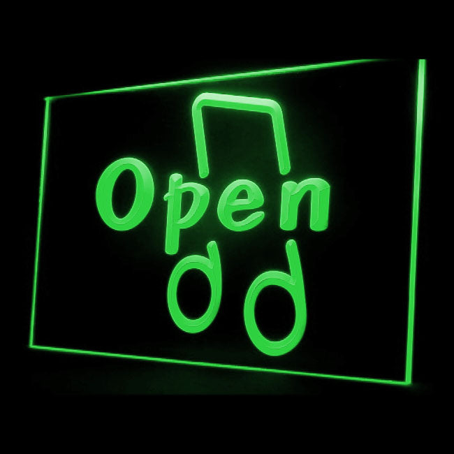 140021 OPEN Music Lesson Room Shop Open Home Decor Open Display illuminated Night Light Neon Sign 16 Color By Remote