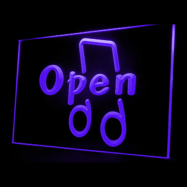 140021 OPEN Music Lesson Room Shop Open Home Decor Open Display illuminated Night Light Neon Sign 16 Color By Remote
