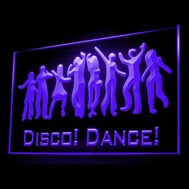 140052 Disco Dance DJ Club Home Decor Open Display illuminated Night Light Neon Sign 16 Color By Remote