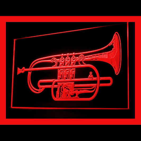 140061 Horn Lesson Music Shop Store Open Home Decor Open Display illuminated Night Light Neon Sign 16 Color By Remote