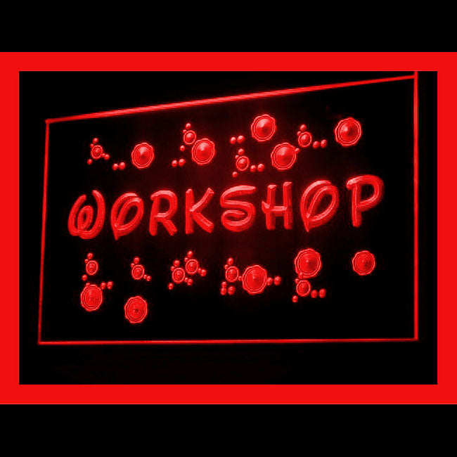 140072 Workshop Home Decor Studio Home Decor Open Display illuminated Night Light Neon Sign 16 Color By Remote