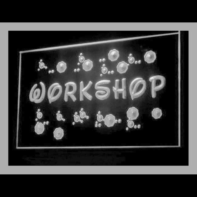 140072 Workshop Home Decor Studio Home Decor Open Display illuminated Night Light Neon Sign 16 Color By Remote