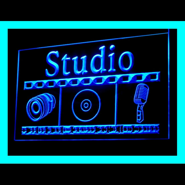 140074 Studio Video Recording Music Media On Air Home Decor Open Display illuminated Night Light Neon Sign 16 Color By Remote