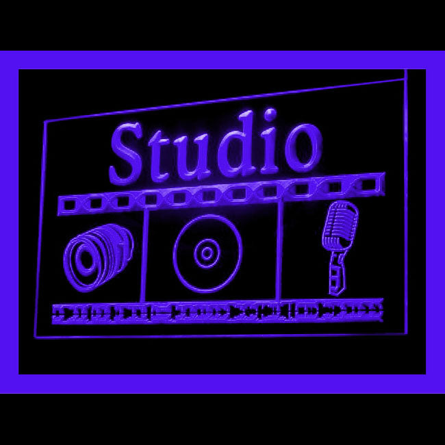 140074 Studio Video Recording Music Media On Air Home Decor Open Display illuminated Night Light Neon Sign 16 Color By Remote