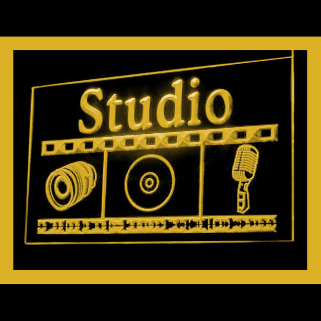 140074 Studio Video Recording Music Media On Air Home Decor Open Display illuminated Night Light Neon Sign 16 Color By Remote