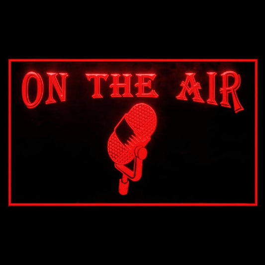 140081 On The Air Radio Recording Studio Home Decor Open Display illuminated Night Light Neon Sign 16 Color By Remote