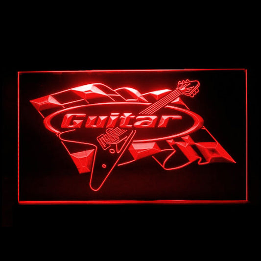 140088 Guitar Music Home Decor Shop Store Open Home Decor Open Display illuminated Night Light Neon Sign 16 Color By Remote
