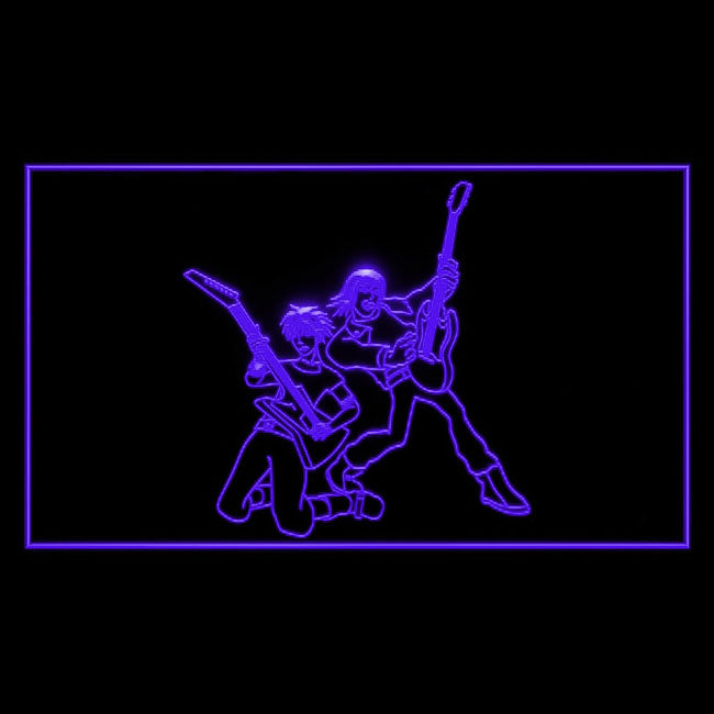 140093 Guitar Weapons Band Rock Hero Home Decor Open Display illuminated Night Light Neon Sign 16 Color By Remote
