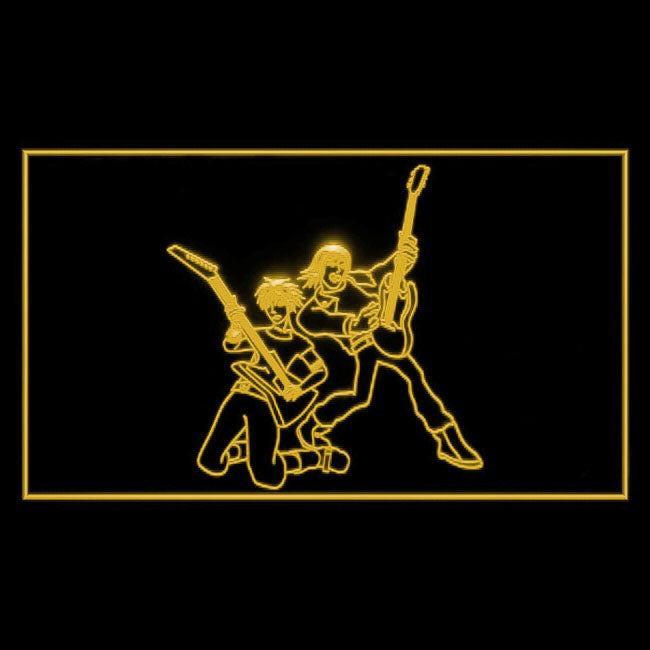 140093 Guitar Weapons Band Rock Hero Home Decor Open Display illuminated Night Light Neon Sign 16 Color By Remote