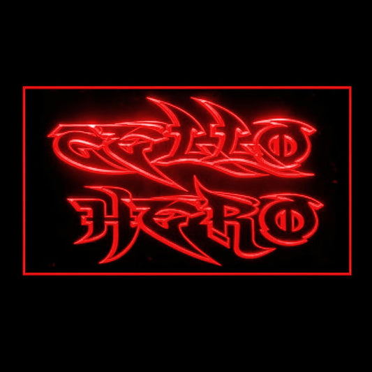 140108 Cello Hero Player Western Musical Home Decor Open Display illuminated Night Light Neon Sign 16 Color By Remote