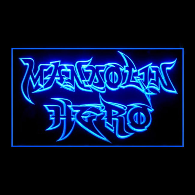140109 Mandolin Hero Musical Instrument Home Decor Open Display illuminated Night Light Neon Sign 16 Color By Remote