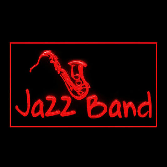 140126 Jazz Band Bar Pub Live Show Home Decor Open Display illuminated Night Light Neon Sign 16 Color By Remote
