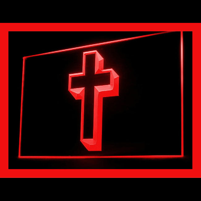150023 Jesus Saves Religion Crosses Shop Store Home Decor Open Display illuminated Night Light Neon Sign 16 Color By Remote