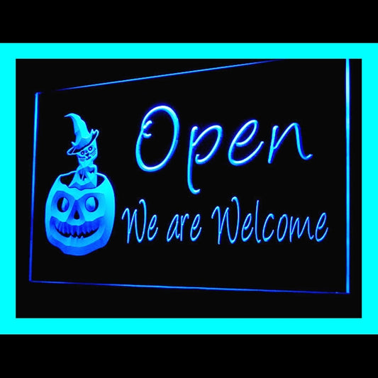 150030 Halloween Shop Store Home Decor Open Display illuminated Night Light Neon Sign 16 Color By Remote