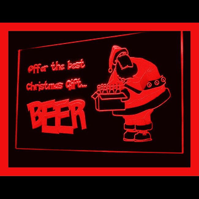 150038 Christmas Santa Beer Bar Store Open Home Decor Open Display illuminated Night Light Neon Sign 16 Color By Remote