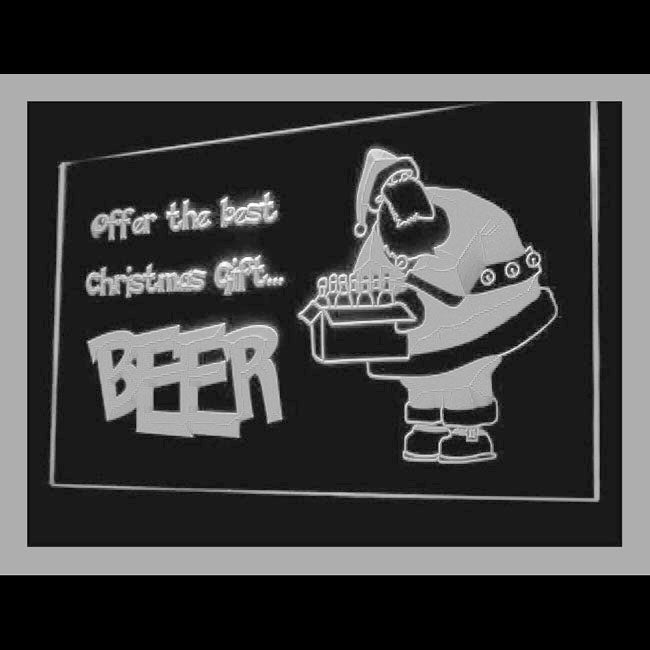 150038 Christmas Santa Beer Bar Store Open Home Decor Open Display illuminated Night Light Neon Sign 16 Color By Remote
