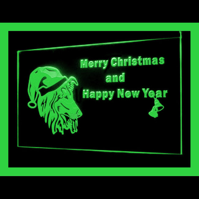 150050 Sheltie Dog Christmas Pets Shop Home Decor Open Display illuminated Night Light Neon Sign 16 Color By Remote