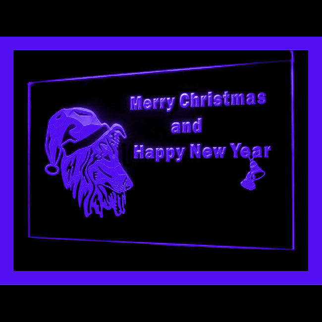 150050 Sheltie Dog Christmas Pets Shop Home Decor Open Display illuminated Night Light Neon Sign 16 Color By Remote