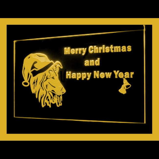 150050 Sheltie Dog Christmas Pets Shop Home Decor Open Display illuminated Night Light Neon Sign 16 Color By Remote
