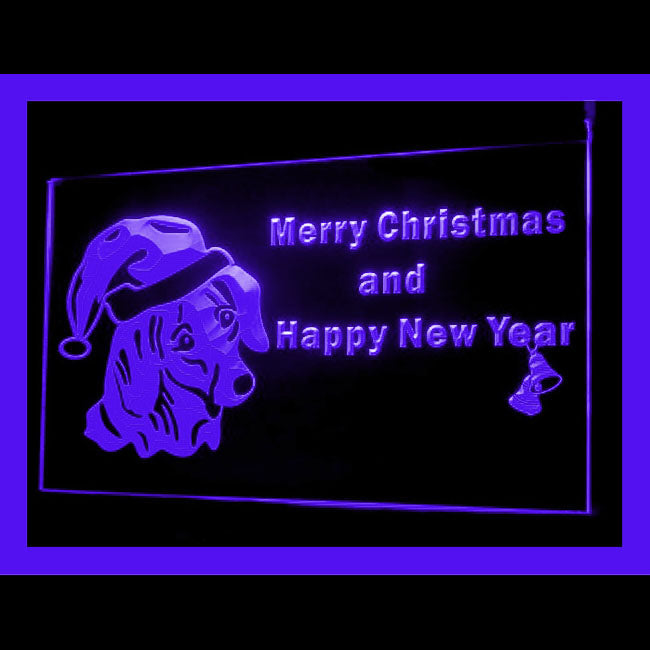 150051 Dachshund Dog Christmas Pets Shop Home Decor Open Display illuminated Night Light Neon Sign 16 Color By Remote