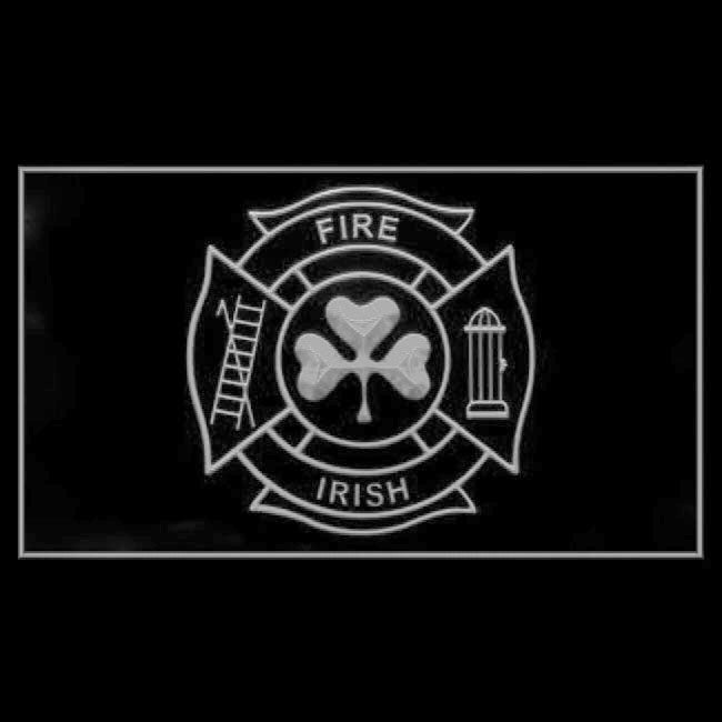 150066 Shamrock Fighting Irish Fire Dept Home Decor Open Display illuminated Night Light Neon Sign 16 Color By Remote