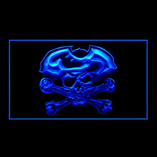 150099 Halloween Shop Skeleton Pirate Home Decor Open Display illuminated Night Light Neon Sign 16 Color By Remote