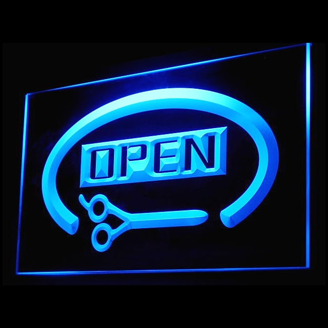 160018 Barber Shop Haircut Beauty Salon Home Decor Open Display illuminated Night Light Neon Sign 16 Color By Remote